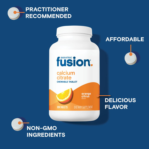 Tableta Masticable Bariatric Fusion Citrato De Calcio 1300 M