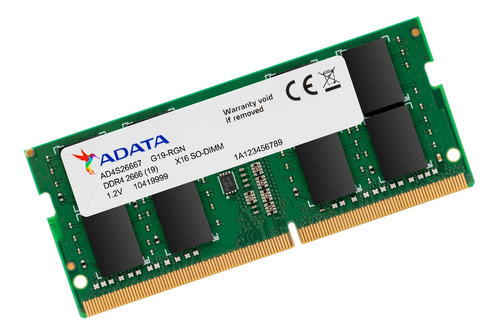 Memoria Ram Notebook 8gb Ddr4 2666 Sodimm Adata Premier