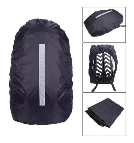 Forro Protector Impermeable Maleta Morral Reflectivo Moto Bi