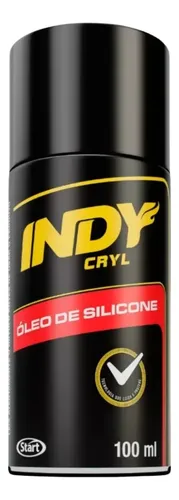 Óleo Silicone Indy Brilho Painel Plástico Borracha Carro