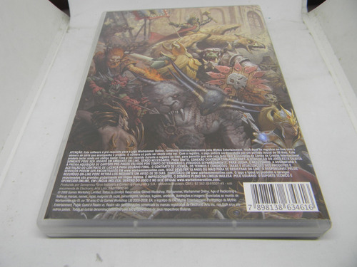 Game - Warhammer Online - Age Of Reckoning - 3 Dvds - Ea (Usado)