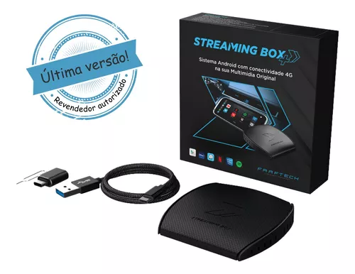 Streaming Box Automotivo Faaftech Espelhamento Via Carplay