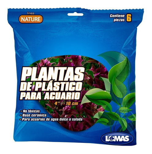 Imagen 3 de 5 de Plantas Artificiales Para Acuario 10cm Decoración Pecera