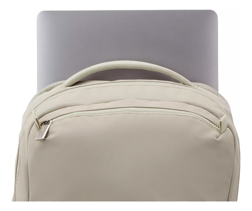 Mochila Samsonite Better Than Basics Para Laptop 15.6 21l Recycled Smart Sleeve Viaje Trabajo Compartimentos Acolchados Bolsillos Laterales Limestone Grey Liso