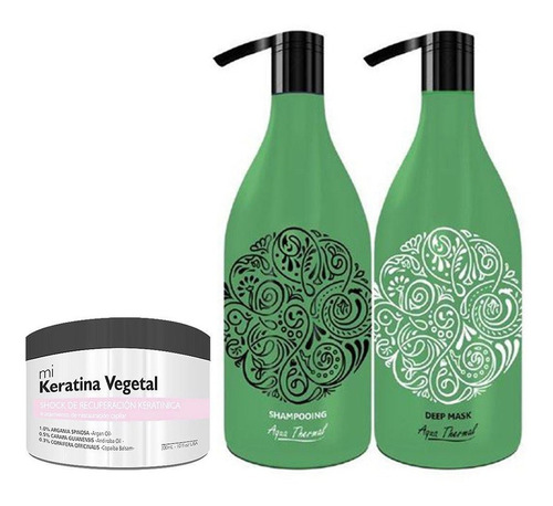 Shampoo 1,5l + Acondicionado Pro Brushing + Keratina Vegetal