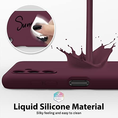 Funda Para Galaxy A13 5g A04s Burgundy Plum Wine Delgado Pie