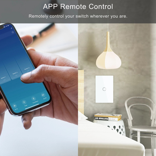 Switch Inteligente Wifi Tactil Para Domotica (1 Boton)