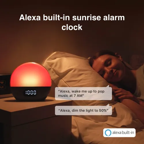 Wiim Luz De Despertador, Maquina De Sonido Y Asistente De Su