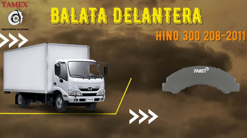 Balata Delantera Hino 300 2009