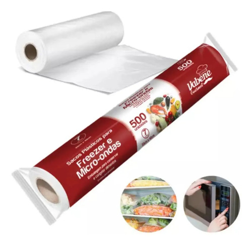 Sacos Plásticos P/ Freezer Vabene 7 Litros