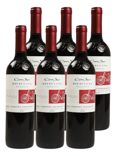 Vino Cono Sur Cabernet Reserva 750 Ml Pack 6 Und