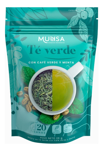 Te Verde Con Cafe Verde Y Menta - Kg a $1250