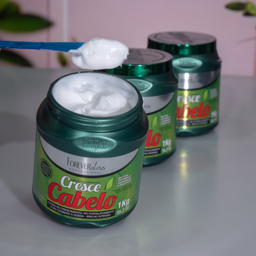 1x Máscara Cresce Cabelo 1kg - Foreverliss
