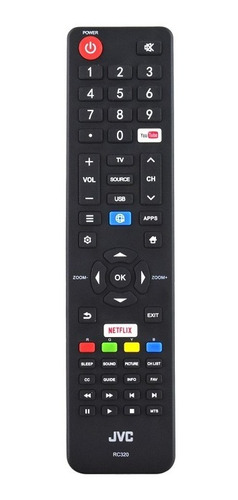 Rc320 Control Remoto Jvc Original Para Smart Tv Nuevo