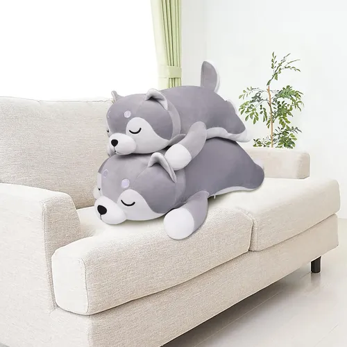 22'' Husky Stuffed Animal Plush Pillow, Huskies Anime Bod...