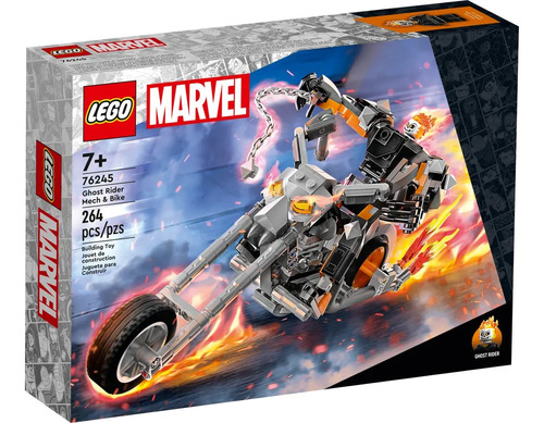 Lego Marvel: Ghost Rider Mech & Bike 264 Piezas - Original