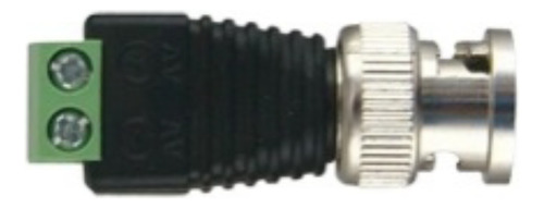 Adaptador De Conector Bnc Macho A 2 Terminales-tornillo Para