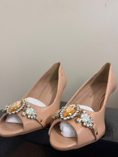 Sapato Da Carmen Steffens Scarpin Nude 37 Baixo 