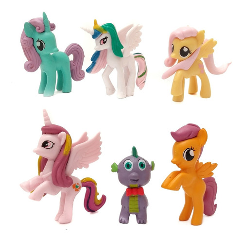 My Little Mi Pequeño Pony Colección 6 Figuras En Bolsa