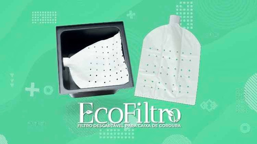 Filtro Ecológico Descartável Para Caixa De Gordura 10 Unid