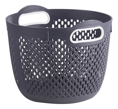 Canasto Cesto Con Asas Organizador De Baño Plastico 22 Cm