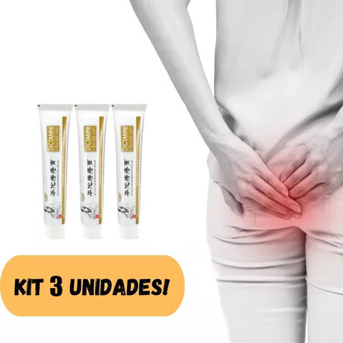 3 Pomada Medicina Chinesa Ervas Antiflogosis Hemorróida 20g