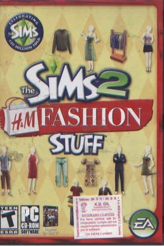 Legoz Zqz The Sims 2 Hym Fashion Stuff - Pc 332