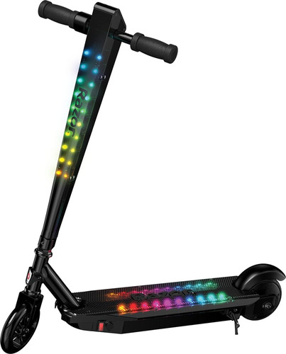 Scooter Eléctrico Negro Con Luces Led Y Altavoz Bluetooth