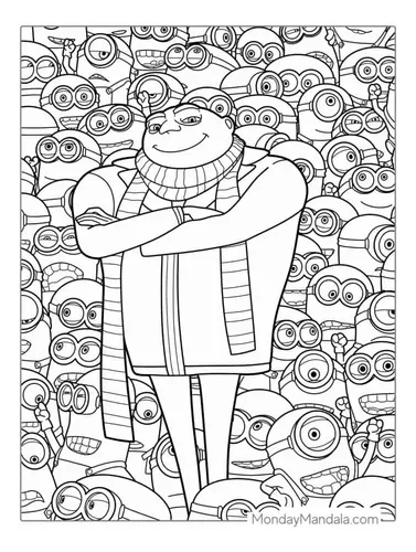 desenho para colorir e imprimir minions