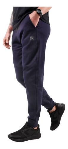 Pantalon Jogger Hombre Hifel Frisado Azul