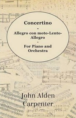 Libro Concertino - For Piano And Orchestra - John Alden C...