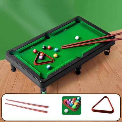 Mini Juego De Billar De Mesa, Juego De Billar 44x24x9,5cm