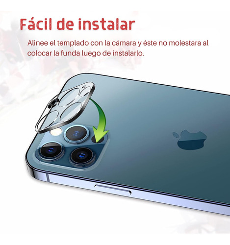 Vidrio Templado Camara Para iPhone 12 12 Pro 12 Pro Max
