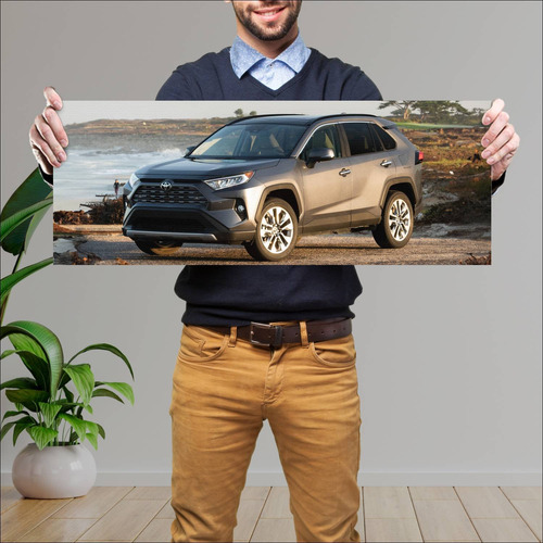 Cuadro 30x80cm Auto 2019 Toyota Rav4 Us Auto 248