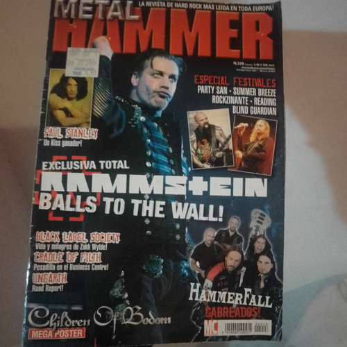 Revista Metalhammer 228 / Poster Children Of Bodom (Usado)