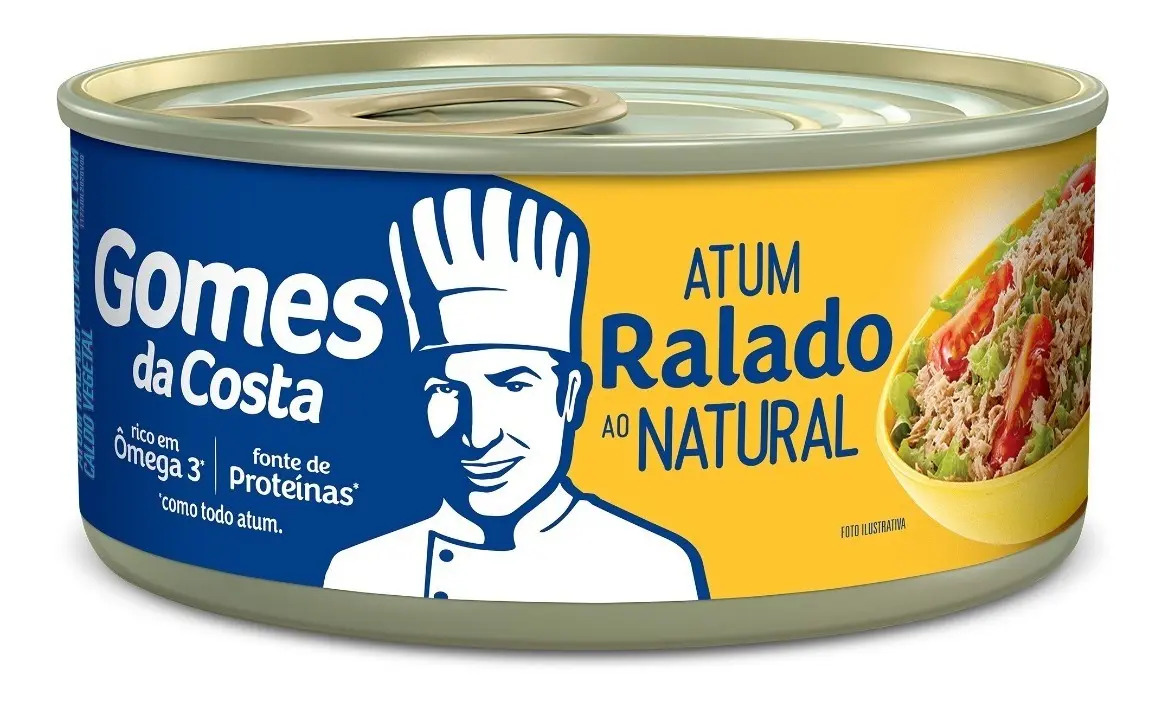 Atum Ralado Ao Natural - 170g - Gomes da Costa