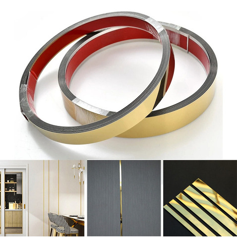 Para . Adhesivo De Pared Con Forma De Espejo, Dorado,