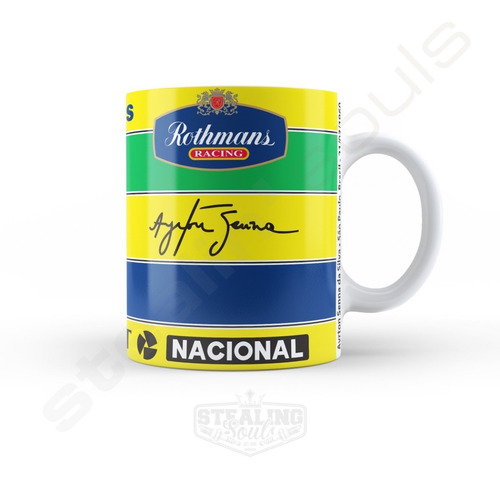 Taza De Porcelana Fierrera - Ayrton Senna #16 | Formula 1 F1