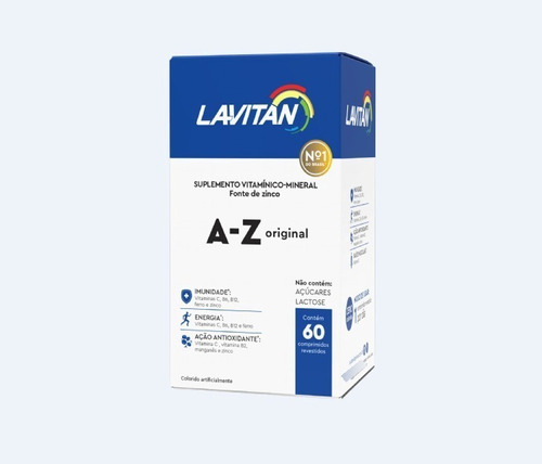 Suplemento Vitaminas Y Minerales Lavitan Az 60 Comprimidos