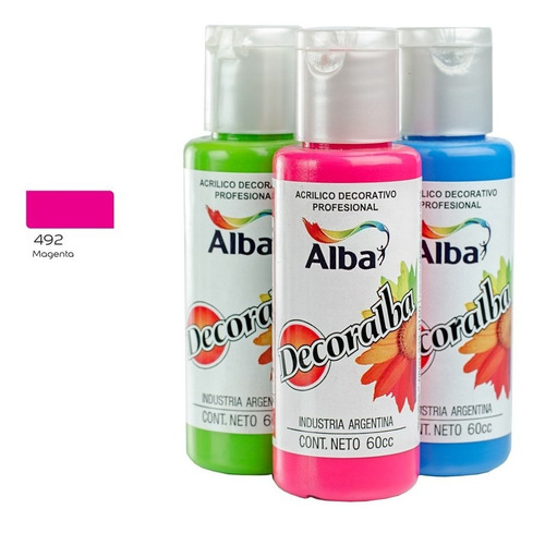 Acrilico Alba Decoralba  60ml Magenta