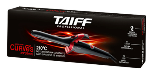 Modelador Curves Red 3/4 (19mm) Bivolt - Taiff Profissional