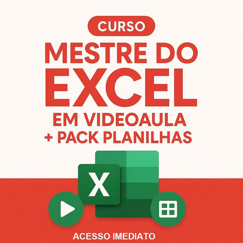 20 Mil Planilhas Excel + Curso Mestre Do Excel Grátis +bônus