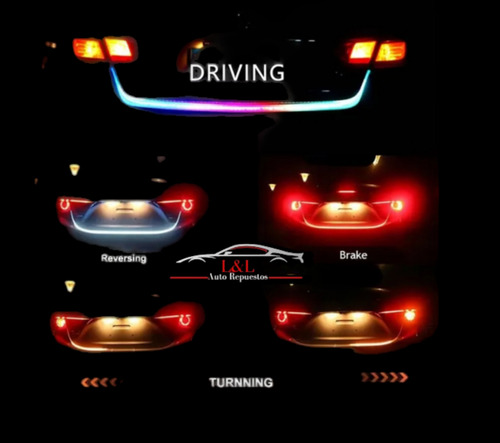 Cinta Led Trasera Multifuncion Carros Automotriz 