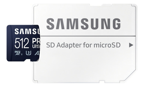 Tarjeta de memoria microsdxc Samsung Pro Ultimate y Adapter de 512 GB
