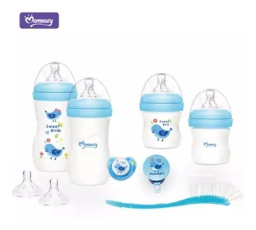 Kit De Biberones Anticolico De 9 Piezas Marca Momeasy