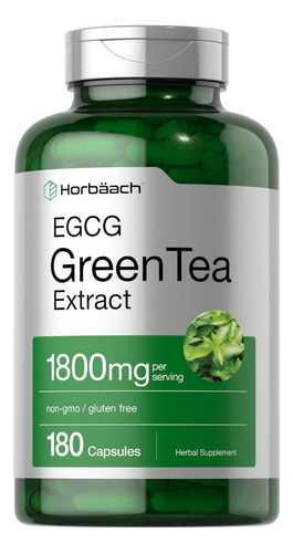 Extracto De Te Verde 1800mg 180u- Max Potencia-antioxidante Sin Sabor