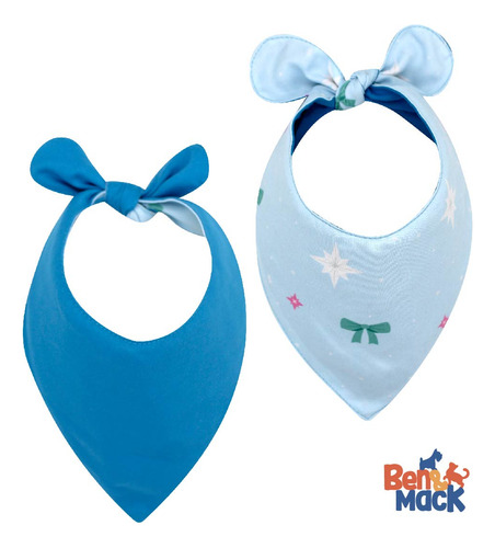 Set De 3 Pañuelos Para Perro Chico Navideño Doble Vista