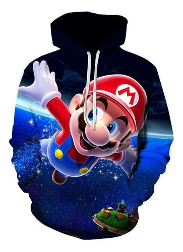 Kp Dk Sudadera Capucha Super Mario - Diseño Dibujos Animados