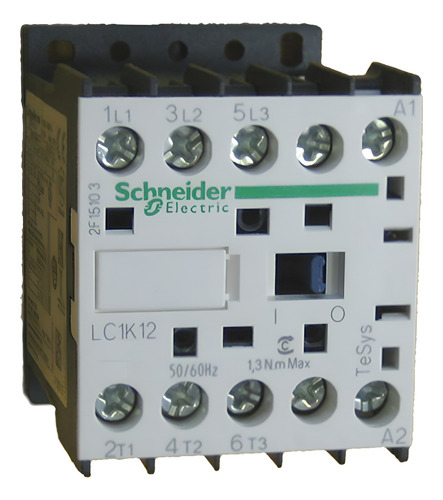 Contactor 3x12a 1na 220v 50/60hz Schneider Lc1k1210m7