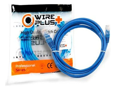 Patch Cord Cat6 1m Wireplus Gris Cable De Red Utp